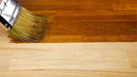Wood flooring finished in UV protecting lacquer Wood flooring finished in UV protecting lacquer